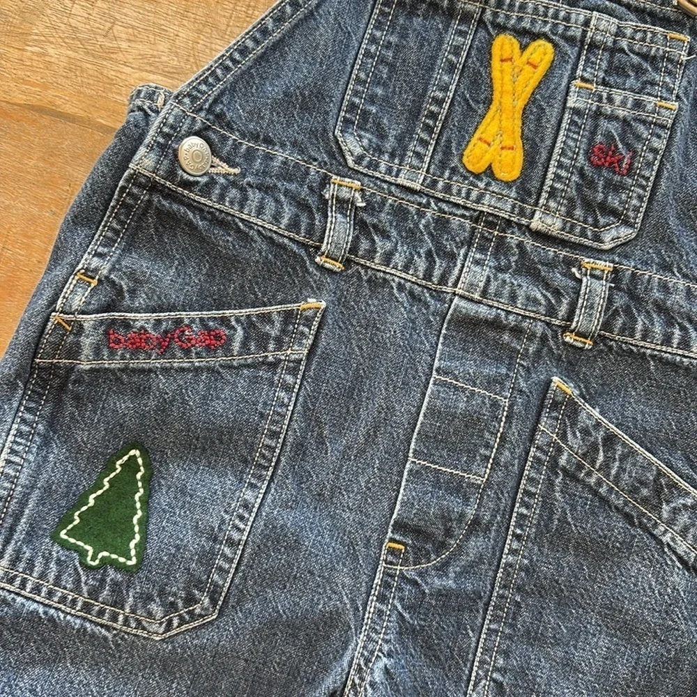 Vintage GAP Boys Denim Overalls 18-24m